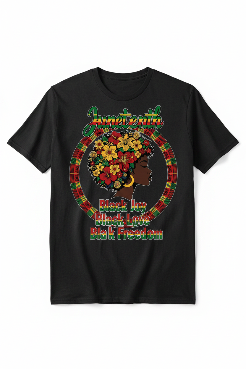 Afro in Bloom Black