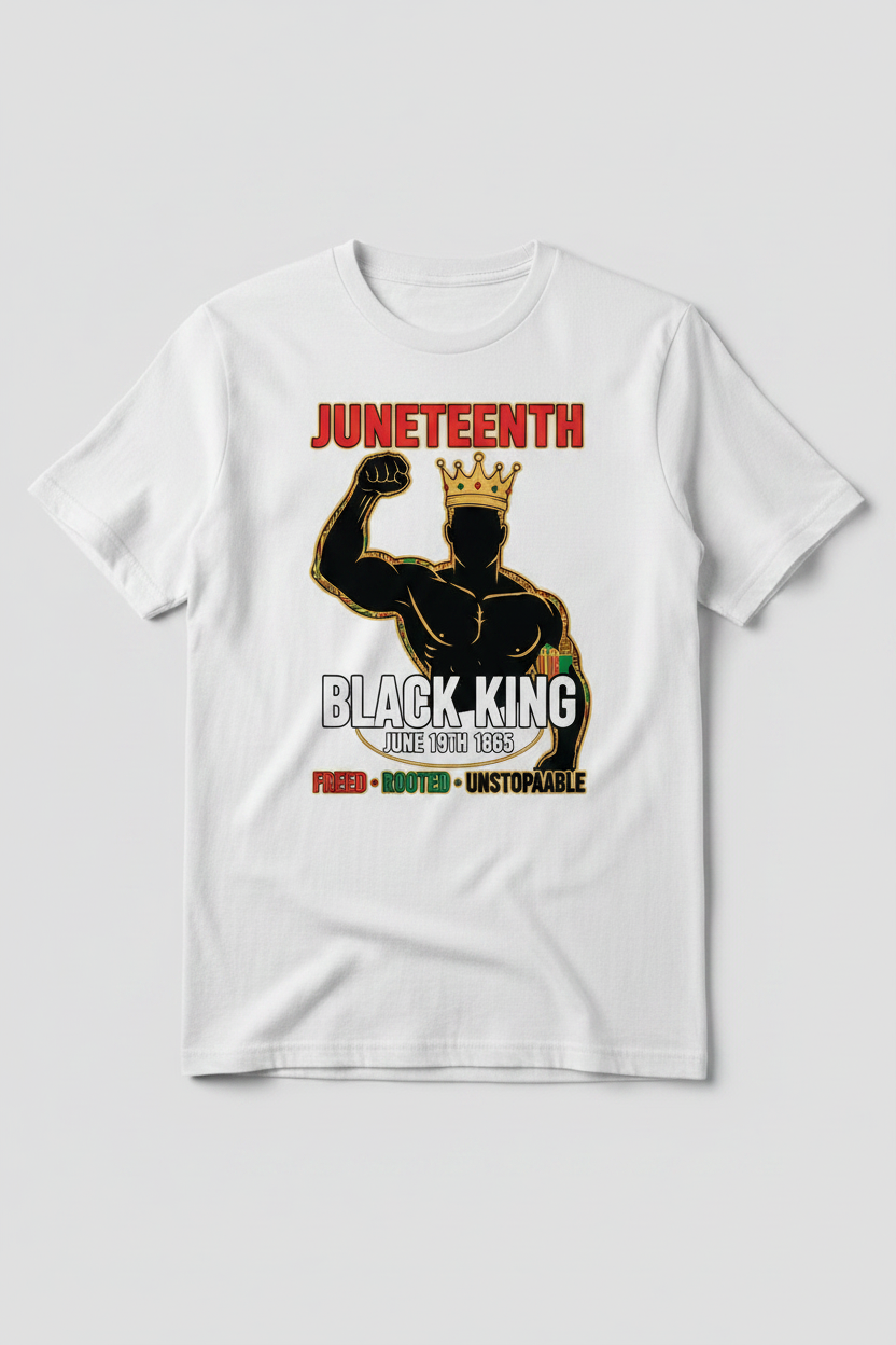 Black King White Shirt