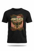 Juneteenth Freedom Day Heritage Banner - Black Shirt