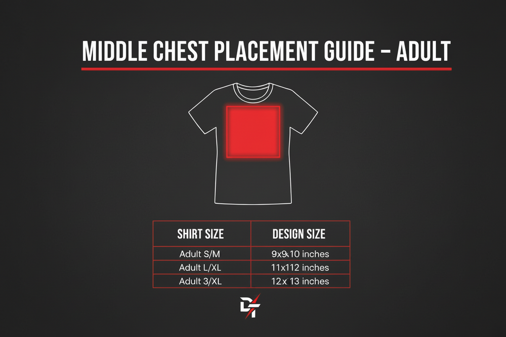 Middle Chest Placement Guide - Adult
