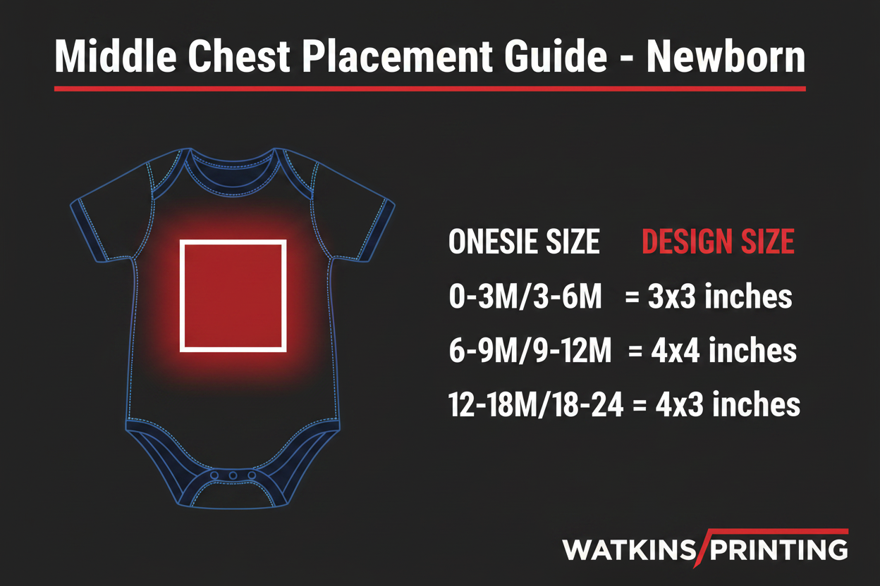 Middle Chest Placement Guide - Newborn