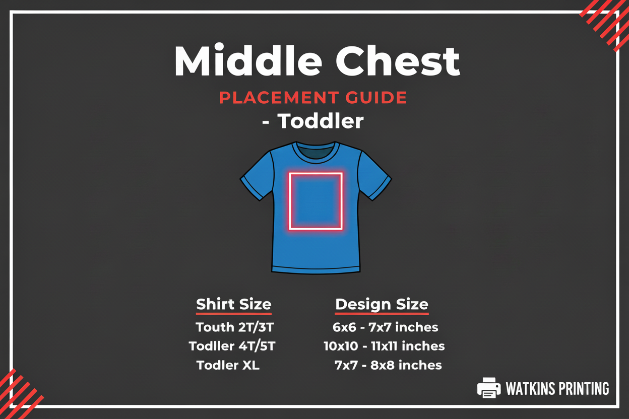Middle Chest Placement Guide - Toddler